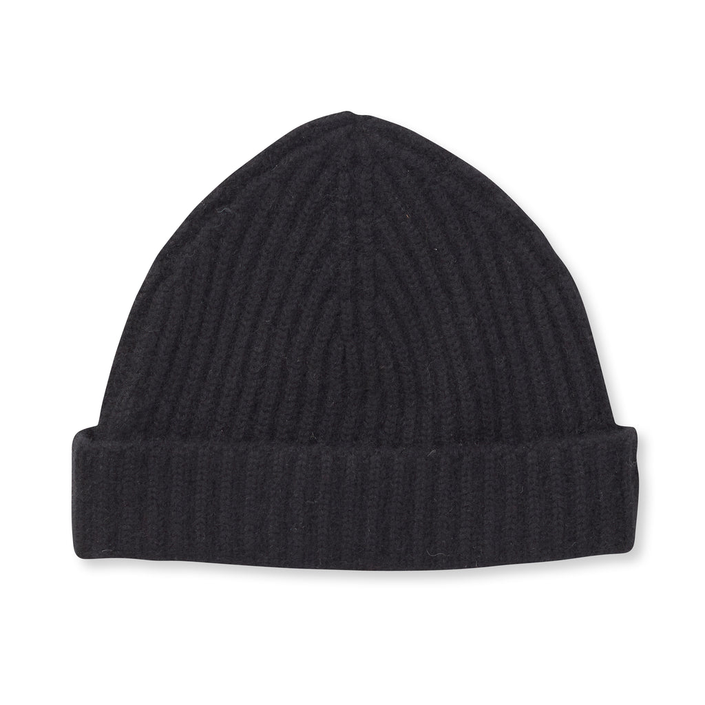 THE STOW CASHMERE CAP - Black OS35779CAP