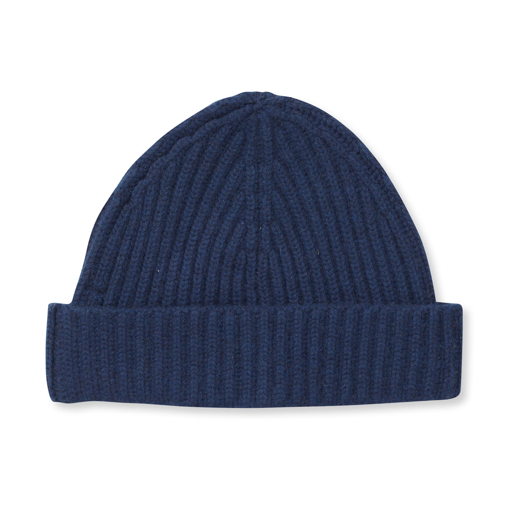 THE STOW CASHMERE CAP - Navy OS35779CAP