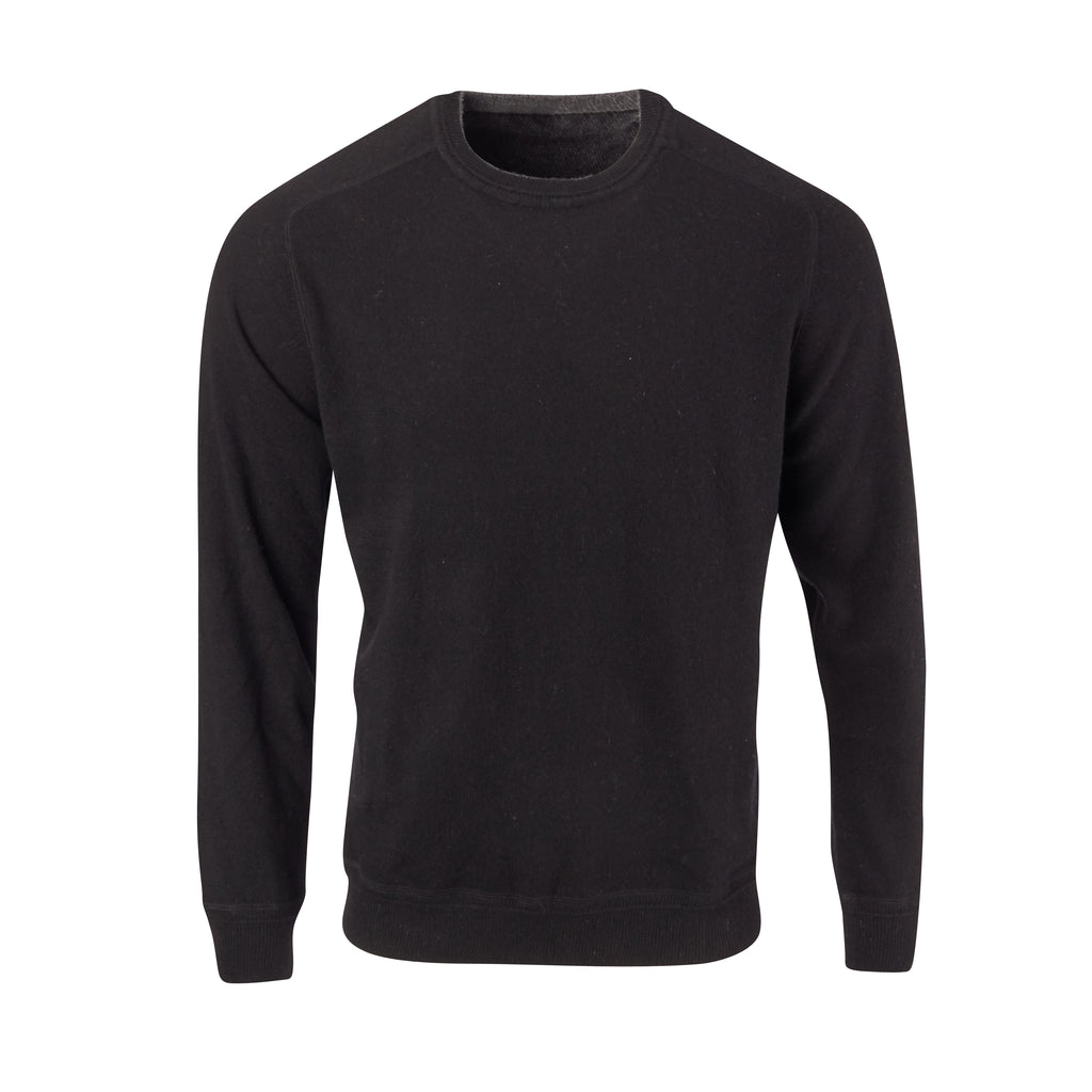 THE MADISON CASHMERE  CREW NECK SWEATER - Black OS85709CLS