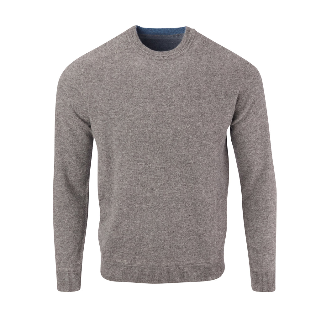 THE MADISON CASHMERE CREW NECK SWEATER - Granite OS85709CLS