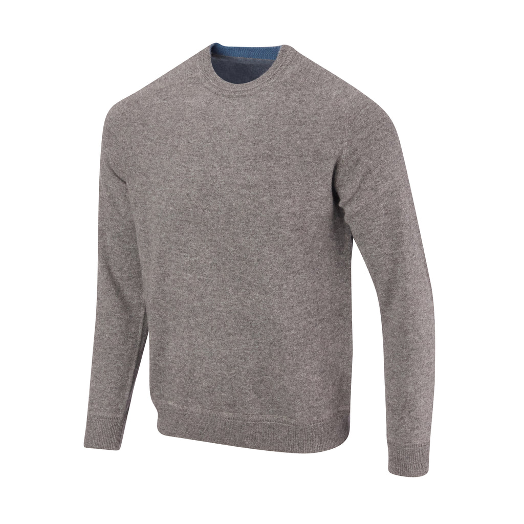THE MADISON CASHMERE CREW NECK SWEATER - Granite OS85709CLS THE MADISON CASHMERE CREW NECK SWEATER - Granite OS85709CLS